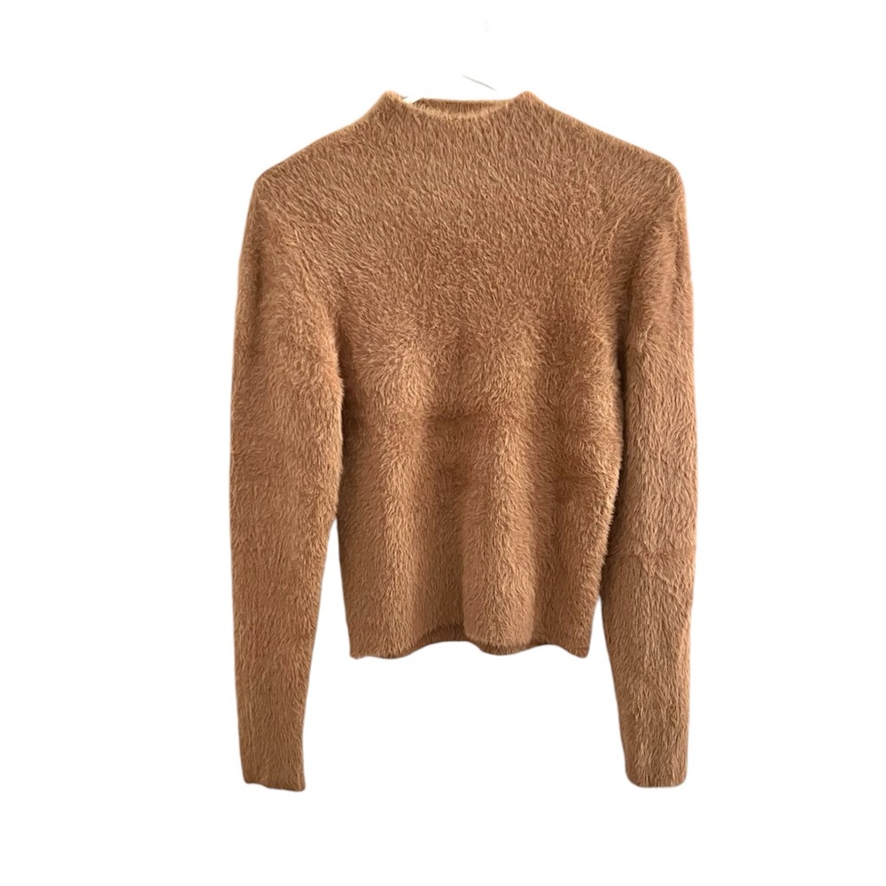 ARITZIA babaton kuma mock neck faux fur sweater tan size L